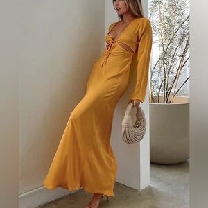 Rumored High Hopes Maxi Dress Golden Hour